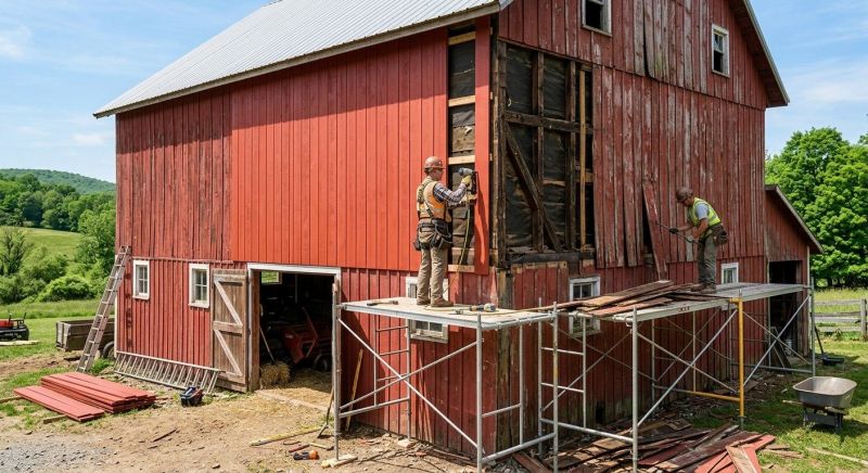 Barn Siding Replacement in Sunbury, OH