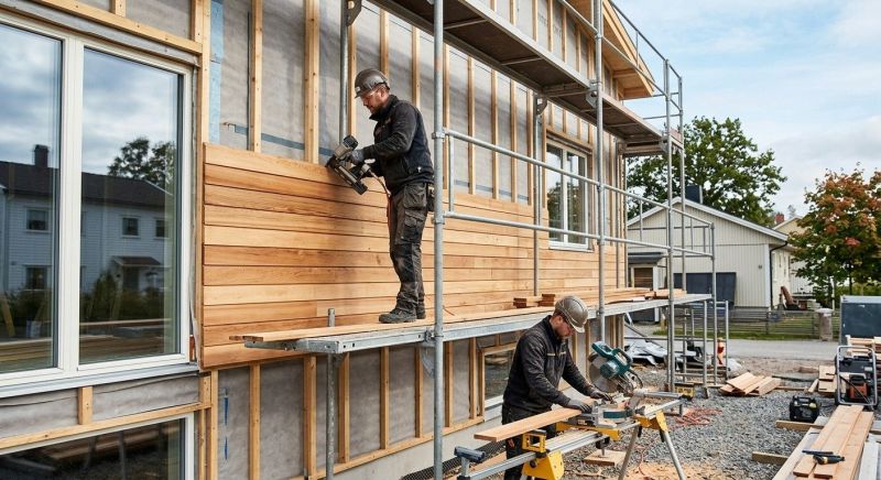 Cedar Cladding Installation in Sunbury, OH
