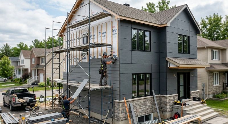 Facade Cladding Installation in Sunbury, OH