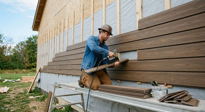Faux Wood Siding Installation in Delaware County, OH