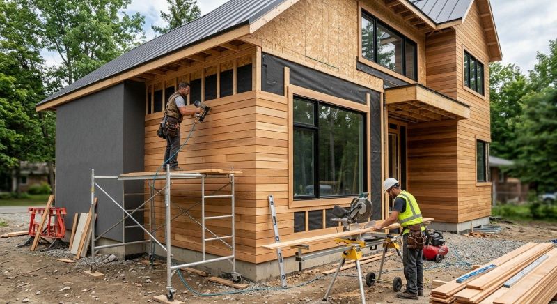 Faux Wood Siding Installation in Dublin, OH
