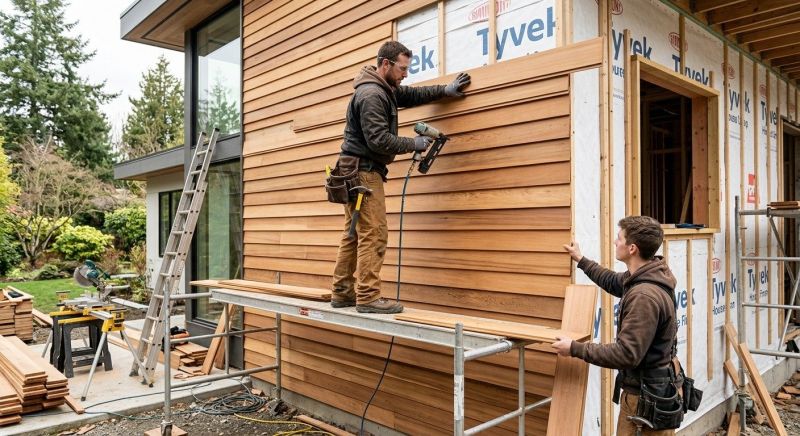 Hardwood Cladding Installation in Sunbury, OH