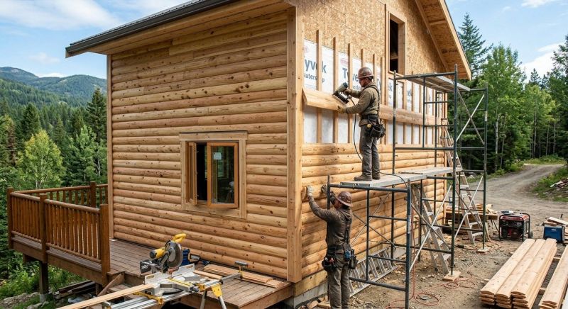Log Siding Installation in Dublin, OH