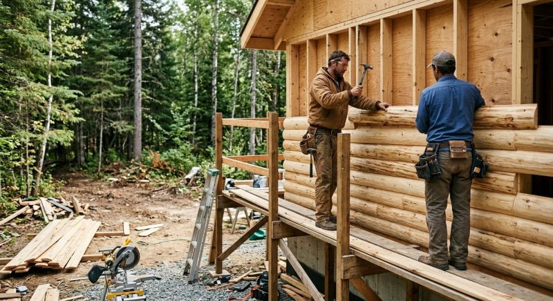 Log Siding Installation in Morrow County, OH