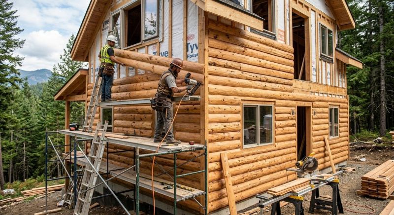 Log Siding Installation in Ostrander, OH