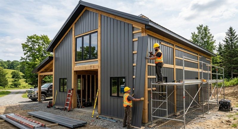 Metal Barn Siding Installation in Sunbury, OH
