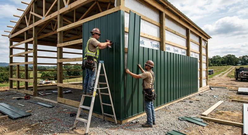 Metal Barn Siding Installation in Sunbury, OH