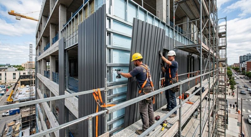 Steel Cladding Installation in Sunbury, OH
