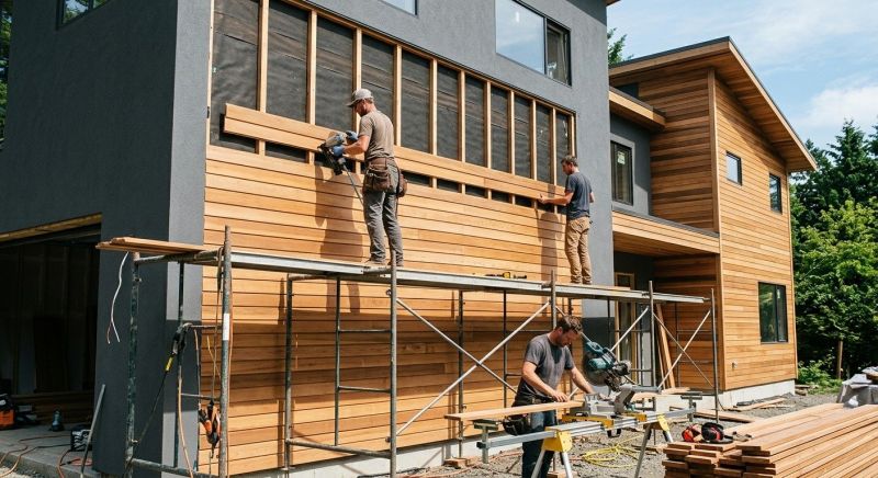 Wood Cladding Installation in Delaware, OH