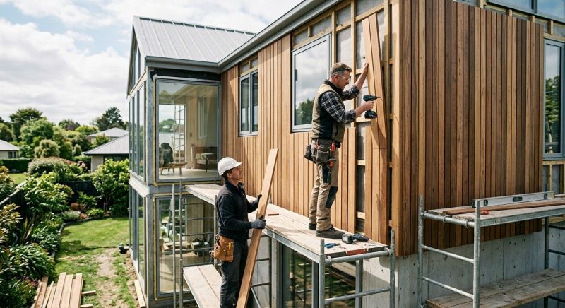 Wood Cladding Installation in Dublin, OH