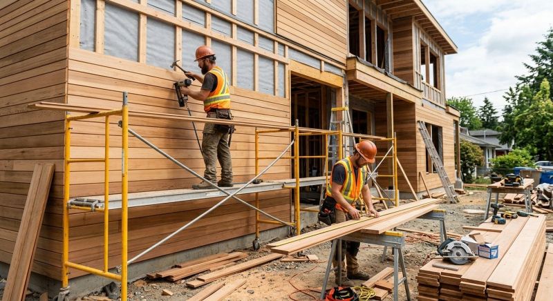 Wood Cladding Installation in Sparta, OH