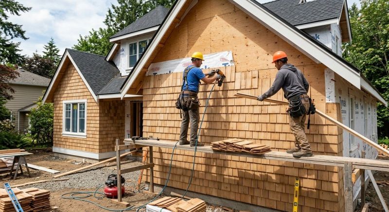Wood Shake Siding Installation in Sunbury, OH
